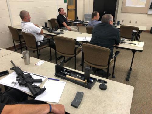 Law enforcement training firearm maintenance training