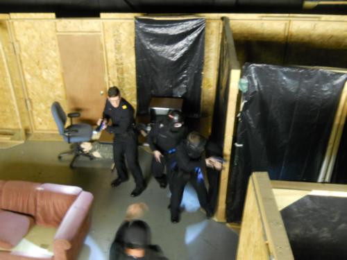 Law enforcement training tactical training room